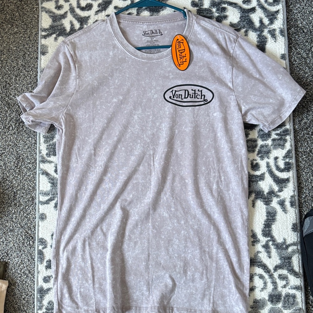 Von Dutch Heather Gray Men's Short Sleeve Tee